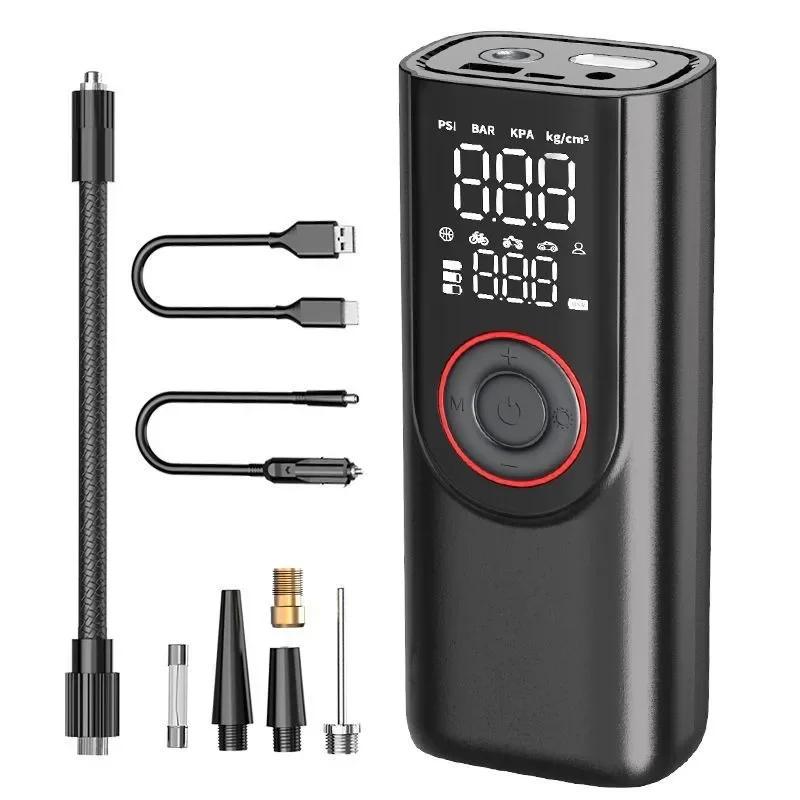 

Автомобильный НОВЫЙ беспроводной насос для накачивания шин 6000 мАч электрический портативный автомобильный воздушный компрессор быстро накачивает воздушные шары для шин мотоцикла