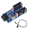 9pin USB Header Male 1 To 2 Female Extension Card USB 2.0 Splitter Cable Connector for Motherboard, Adapter Port