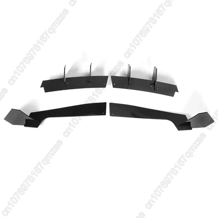 Car Rear Bumper Diffuser Fit For Ford Mustang 2018 2019 2020 2021 Body Kit Black Clip installation ABS Plastic