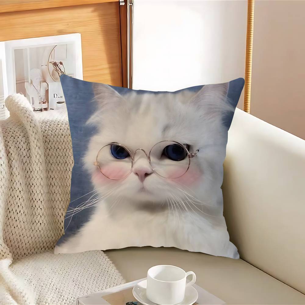 Funny Cat Pillow Cover For Bedroom Room And Living Room Sofa Decorative Cushion Cover