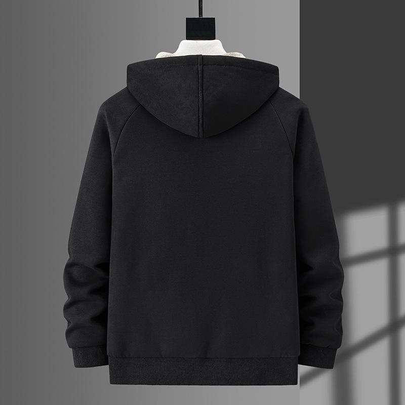 Winter Large Size Lamb Velvet Casual Men's Loose Warm Sweater Men's Cardigan Sweater Jacket