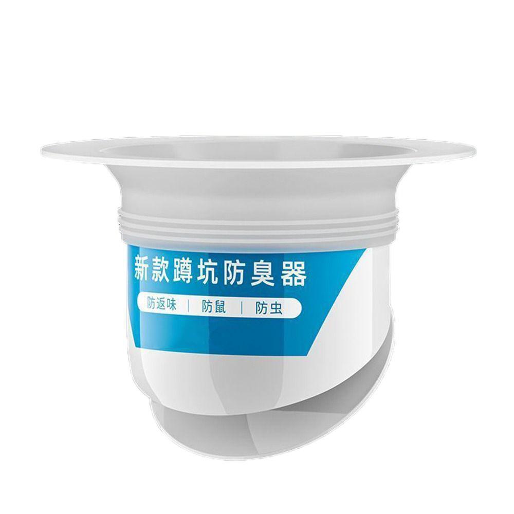 Squatting Pan Anti-smell Plug Plastic Anti-blocking Cover Squatting Pit Smell Stopper Durable Bathroom Squat Toilet Accessories