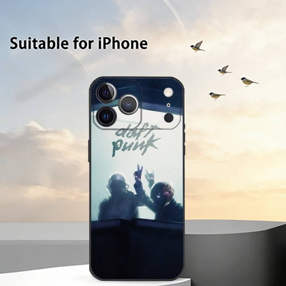 Coque de téléphone électronique Daft Punk Silicone Souple Pour IPhone 17 16 15 14 13 12 11 X XR Plus Pro Max Plus