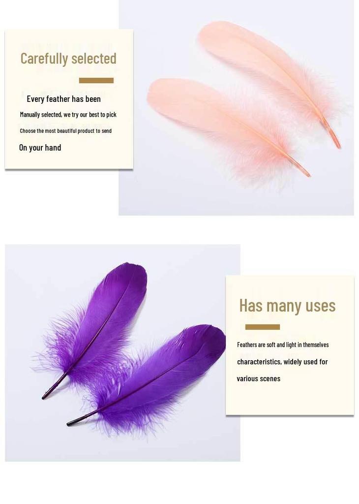 Large Soft Goose Feathers 14-18cm for DIY Dreamcatchers, Flowers & Crafts