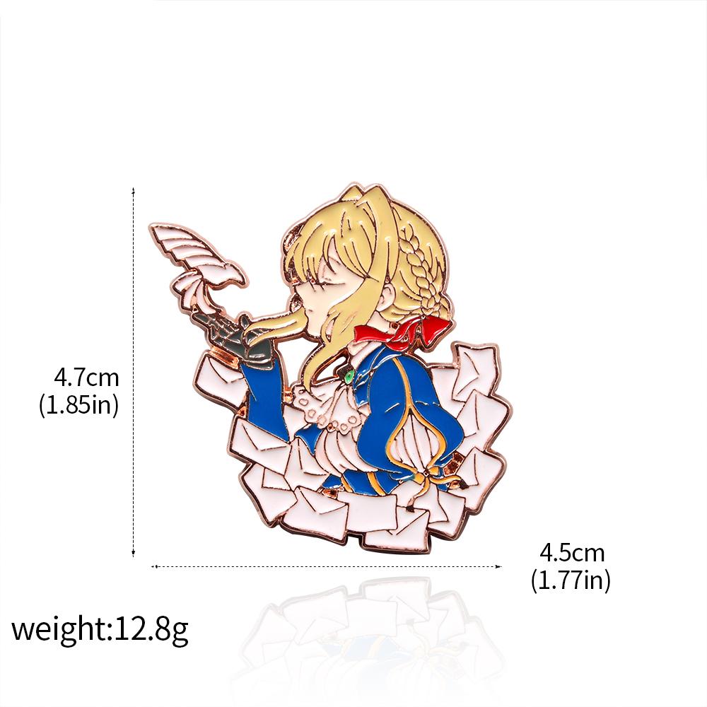 Nuovo Anime Violet Evergarden Collana Cosplay Gioielli da Donna Collezione per Fan Oggetti di Scena Regalo per Ragazze Spedizione Diretta Accessori con Ciondolo