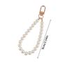 Pearls Beaded Alloy Keychains For Women New Minimalist Car Bag Bluetooth Headset Key Rings Pendant Jewelry Accessories