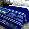 1PC Hertha BSC Custom Name Patterned Flannel Blanket Suitable For All Seasons for Home Decor Warmth and Comfort Gifts Holiday Present