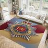 Royal Engineers A.F.C Design Crystal Velvet Carpet Cozy Non?Slip Printed Rug For Bedroom Living Room Entrance