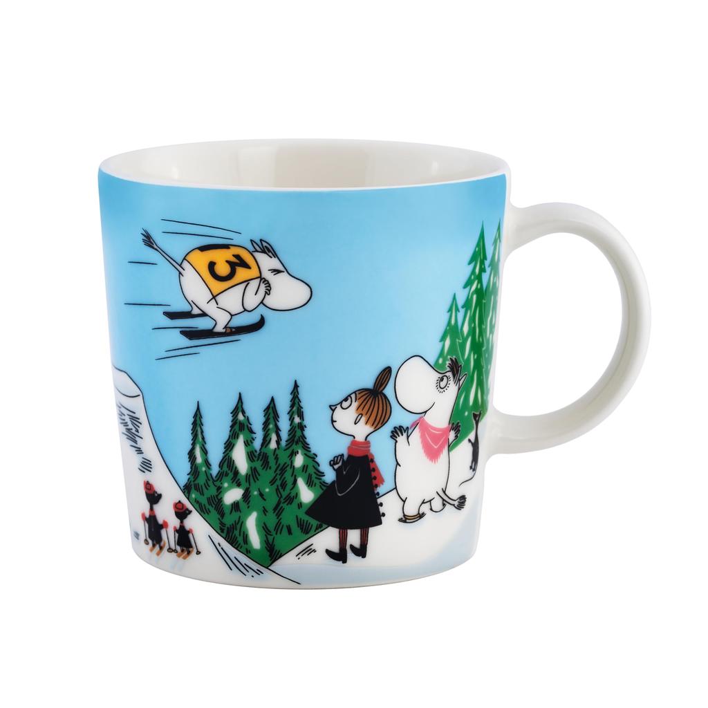 [Officially Imported] Moomin Arabia (MOOMIN ARABIA) Mug, 0.3L, Ski Jumping 2024 Winter Moomin Tableware, Arabia, 1073520