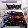 Skibidi Toilet 3pcs Bedding Set Duvet Cover Closure Includes 1 Duvet Cover & 2 Pillowcases for All Seasons Bedroom Home Dorm Decor