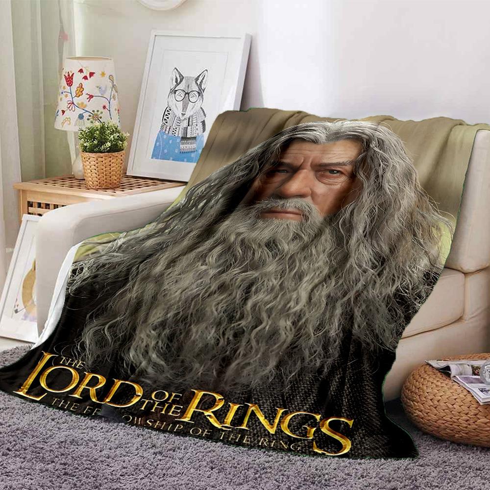 

1pc Gandalf Fellowship Flannel Blanket Soft Warm Throw for Home, Office, Travel, All-Season Cozy Bedding GiftL1097 80cmx120cm(31inx47in)