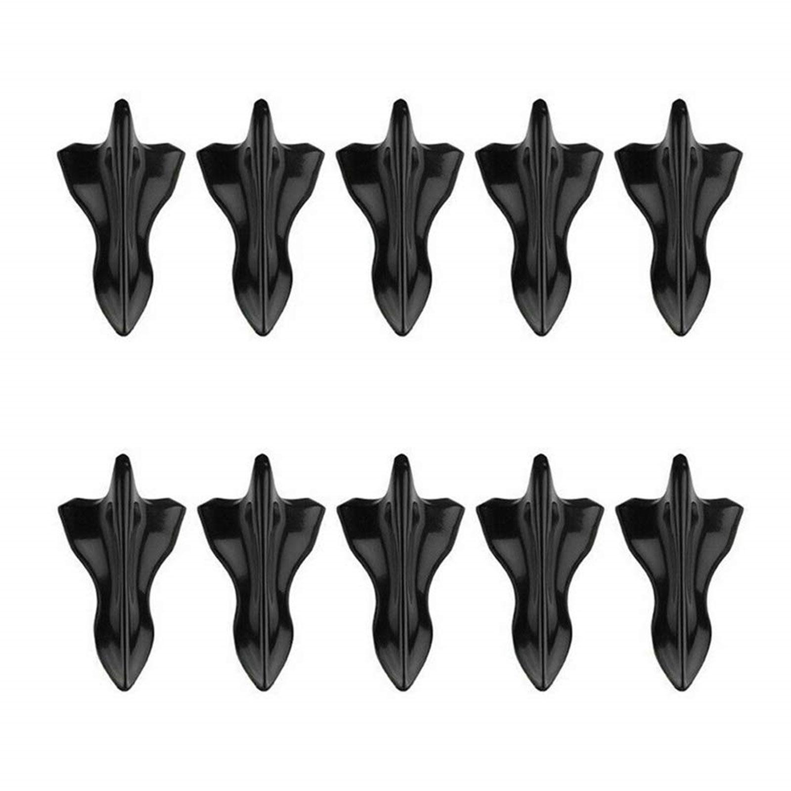 

10pcs Universal Shark Fin Vortexs Generators Vehicle Aerodynamic Enhancement Upgrades for Car Roof Spoilers & Bumpers