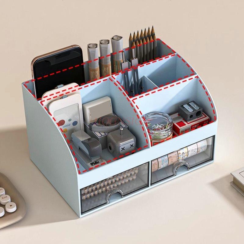 1 Stück Kosmetik, Schreibwaren, Schreibtisch-Aufbewahrungsbox, Schublade, Schreibtisch für Schüler, Stifthalter, Büro-Kleinteile-Aufbewahrungsregal