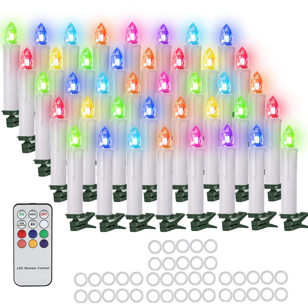 Świece LED, Zdalne sterowanie czasowe, Oświetlenie kolorowe RGB, Wodoodporna świeca elektroniczna, Świeca do dekoracji domu, Walentynki