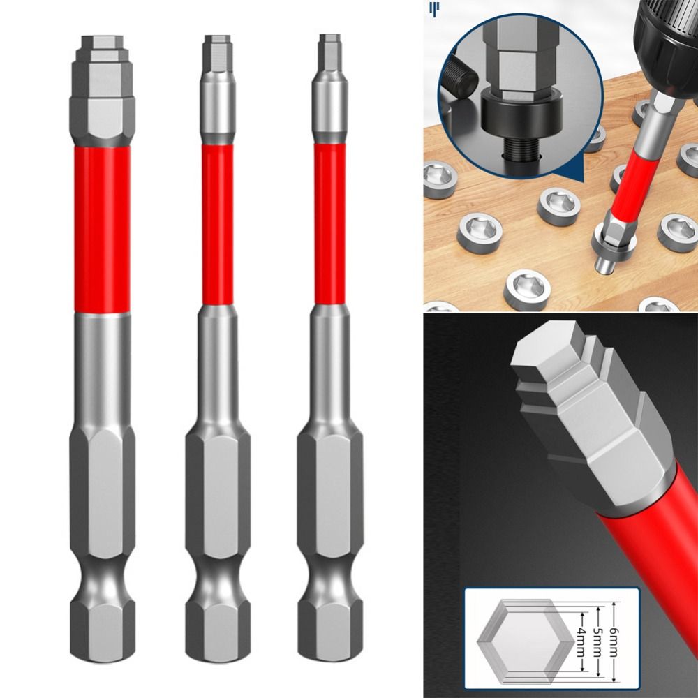 6.35mm Hex Shank Electric Screwdriver Bit Alloy Steel Hex Bit Set Automotive Maintenance