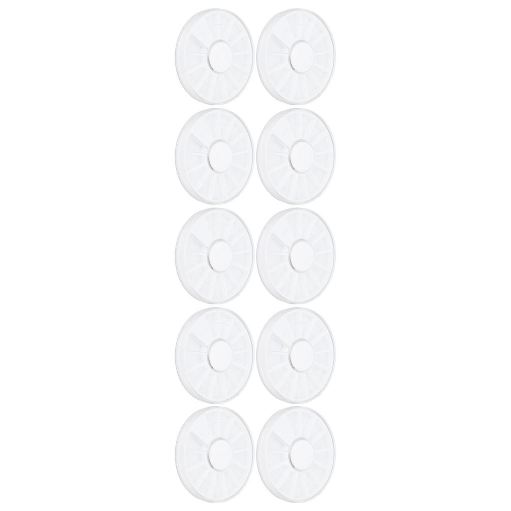 10pcs Nail Art Storage Box 12 Grids Round Dustproof Clear Jewelry Organize Container for Beads