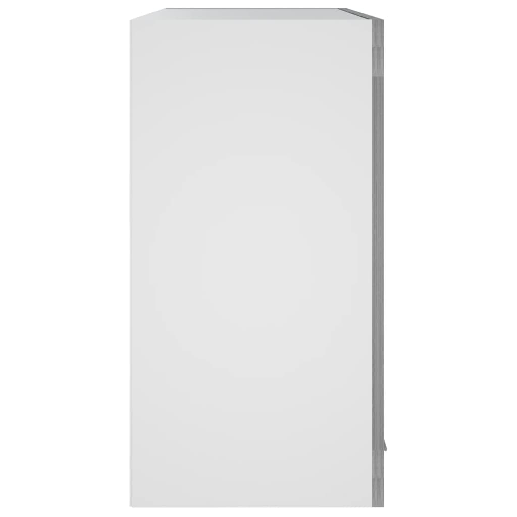 Lyon Wall Mounted Cabinet with Glass Grey Sonoma 60 x 31 x 60 cm Particleboard