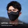 Summer Ice Silk Uv Protection Face Mask For Men, Outdoor Sun Shield Face Cover With Eye Corner Guard