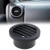 Round Heater Air Outlet Grille for Parking Heater Repair, Black Plastic Louvered Outlet Piece for Car Truck Use