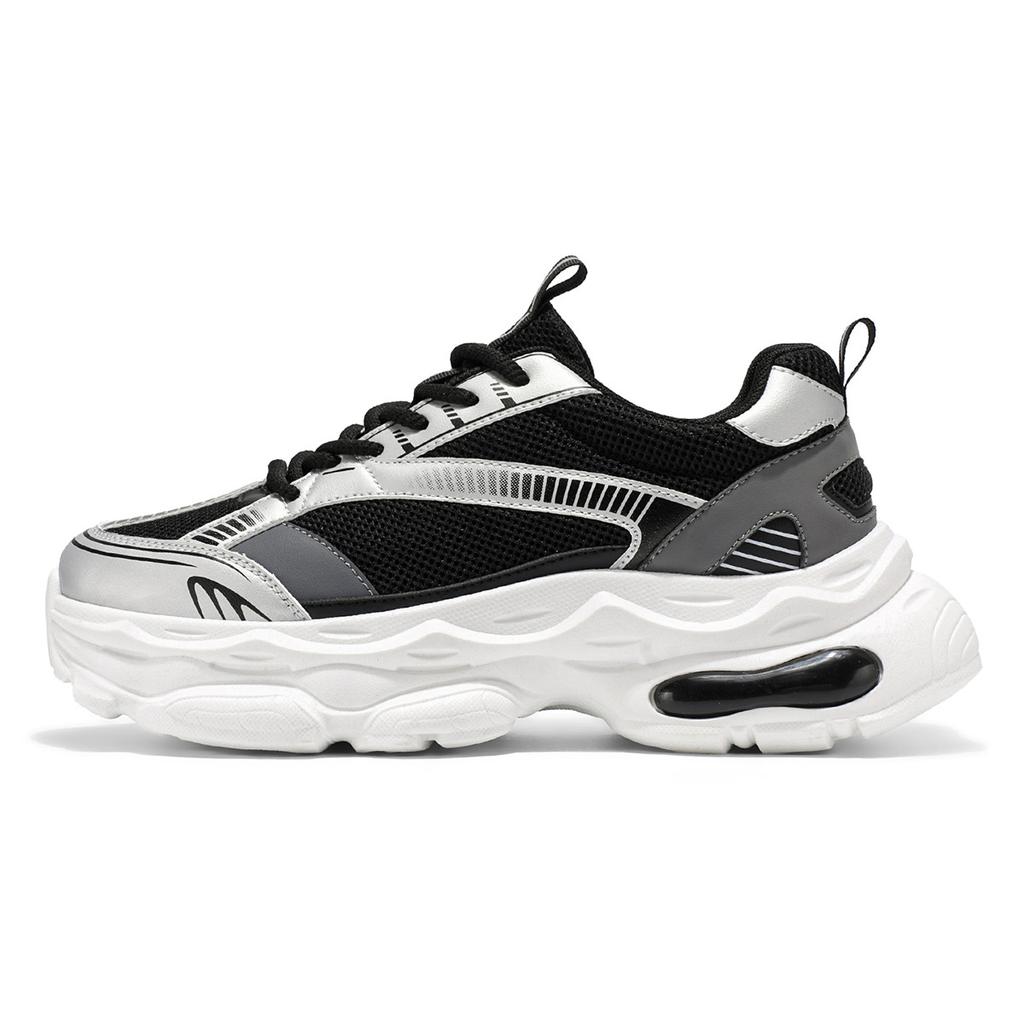 Four Seasons New Mesh Breathable Sneakers Casual Fashion Men's Shoes Daddy Platform Student Shoes Tide Shoes One 2025