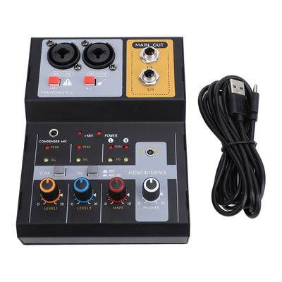 Professional Mixer Sound Board Console 2 Channels Recording Mixer Console System
