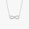 Women Gold Infinity Pendant Necklace Creative Twisted Wire Design Symbolizing Sacred And Lasting Love