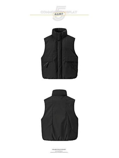 Trendige Herren-Stehkragen-Daunen-Baumwollweste - Herbst/Winter Lässige Weste Oberbekleidung für Paare