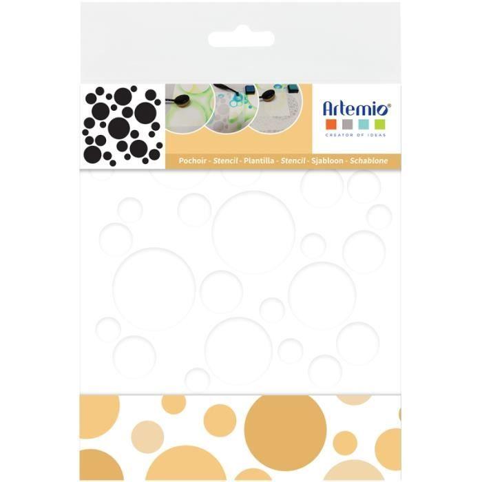 Pochoir - Ronds - 15 x 15 cm - 1 pce