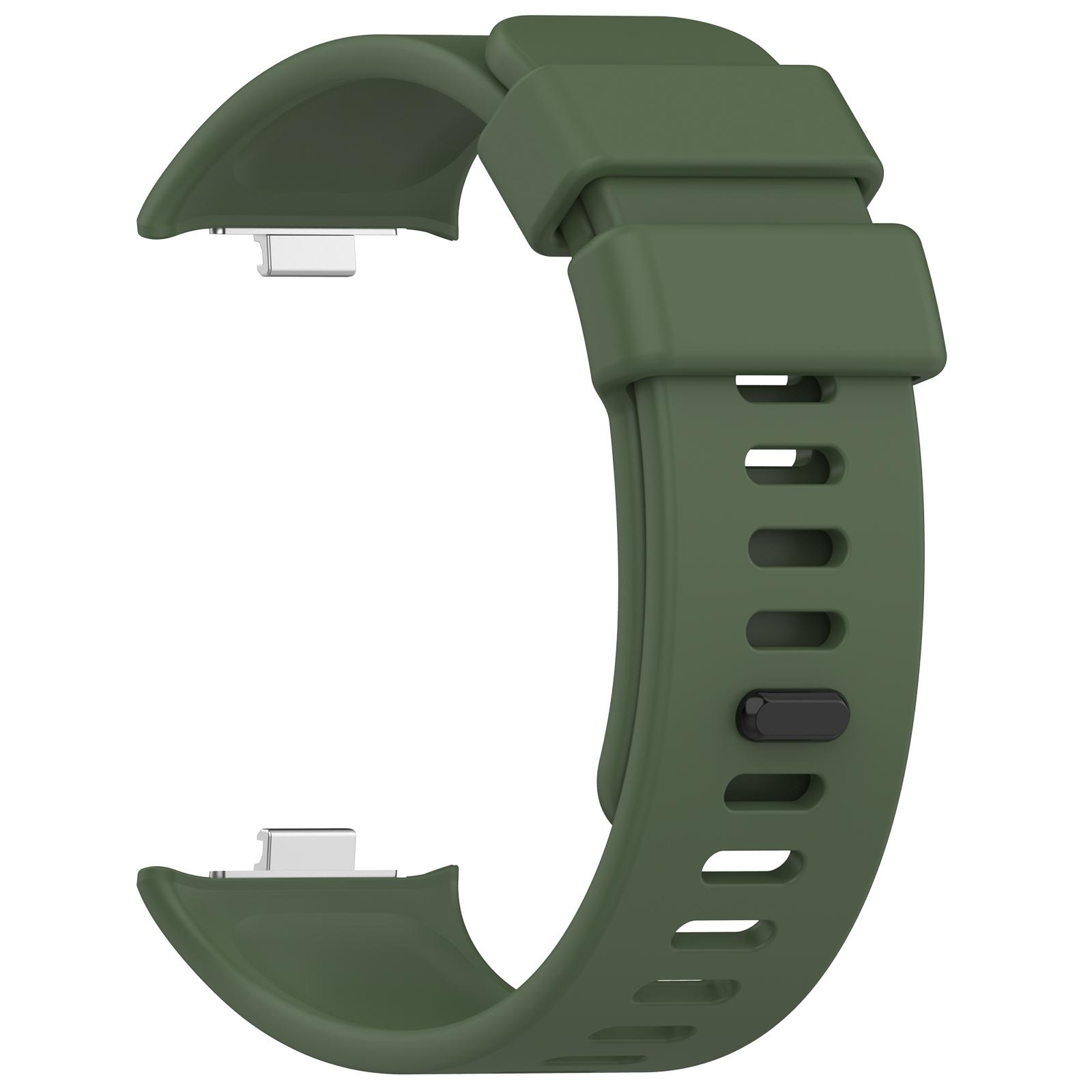 

Силіконовий ремінець для Mi Redmi Watch 4/5 Смарт-годинник Браслет Заміна Correa для Xiaomi Mi Band 8pro 9pro Аксесуари для браслета For Redmi Watch 4 темно-зелений колір