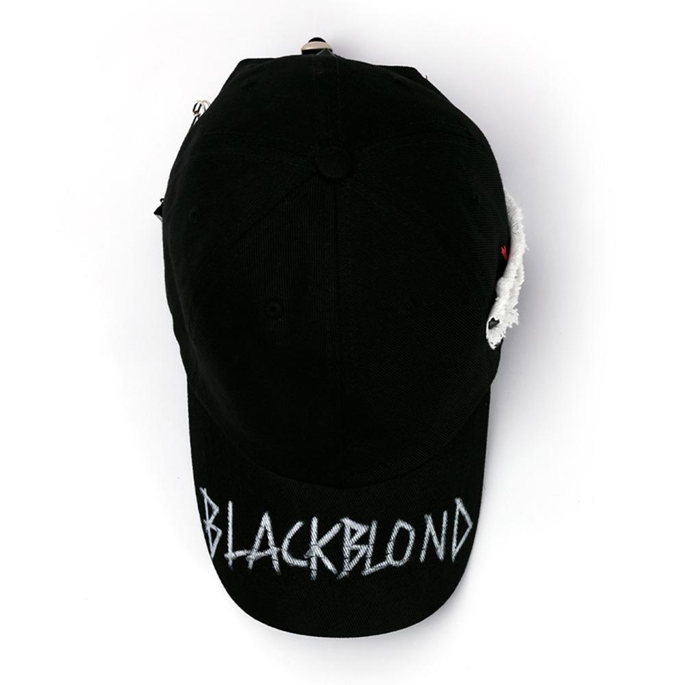 BLACKBLOND Bibbidi Side Patch Graffiti Logo Cap (Black)