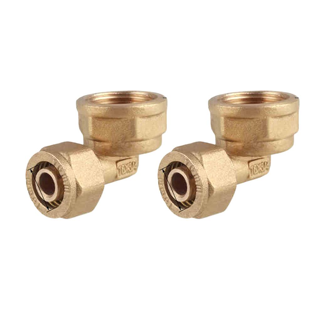 Threaded Elbow 1216 Pipe Fittings For Home Plumbing Yellow Indoor Outdoor Use Precise Fit Aluminum-plastic Material