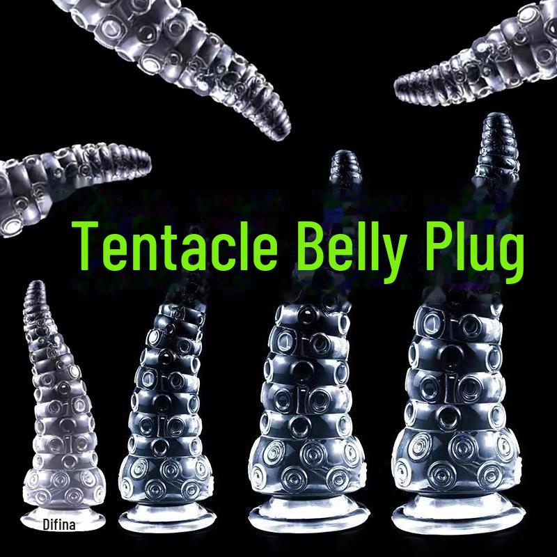 Translucent Tentacle Anal Plug – Alien-Inspired Beaded SM Sex Toy