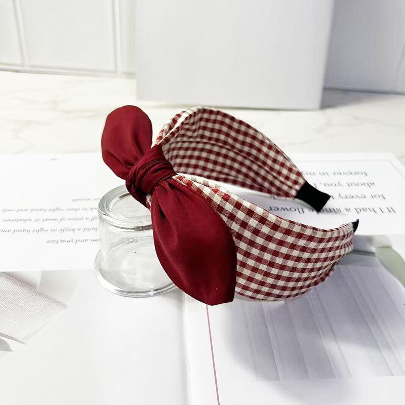 New Paisley Headband for Women Wide-Brimmed Floral Print Hairband with Bow Tie and Rabbit EarsTurban Headwrap Girls Accessories