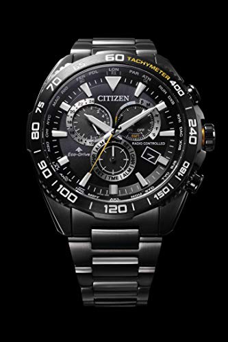 Citizen Promaster Eco-Drive Radio-Controlled Watch CB5037-84E LAND Series Men's Water-Resistant Gray Radio Wave Solar