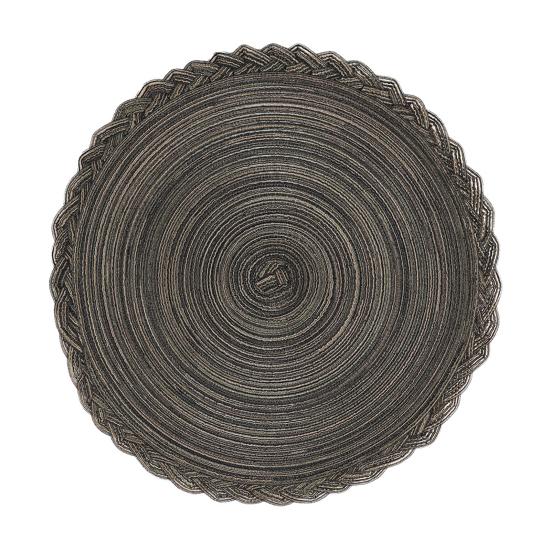 Round Braided Placemats Heat-Resistant Placemats for Dining Tables Stain-Proof 15 inch Non Slip Kitchen Table Place Mats Natural Farmhouse Decor