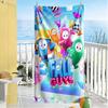Fall Guys Adventure Beach Towel Quick-Dry Soft Microfiber Comfortable Lightweight Perfect for Traveling Yoga Camping and Swimming