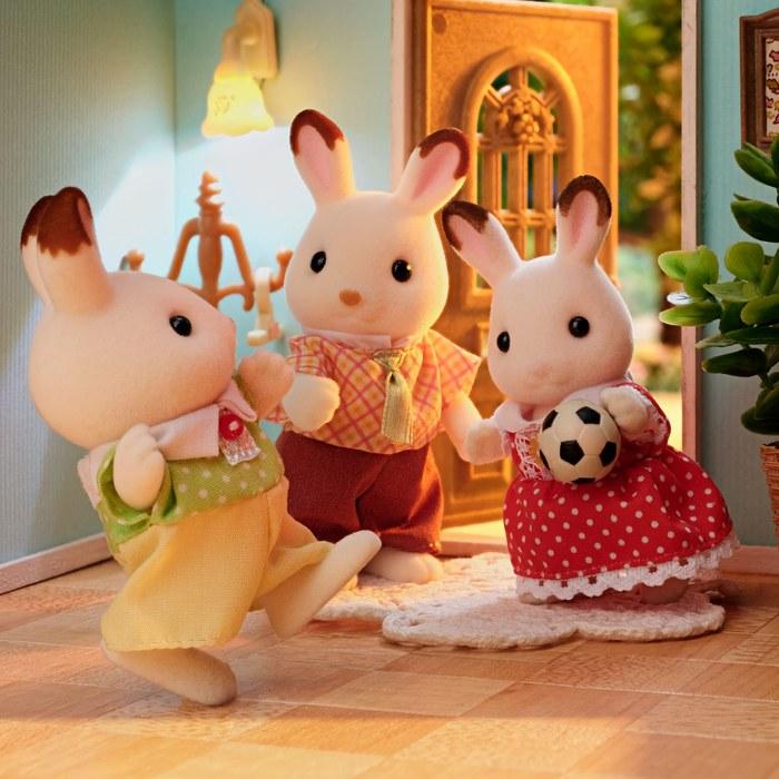 Sylvanian Families Chocolate Rabbit Family FS-46