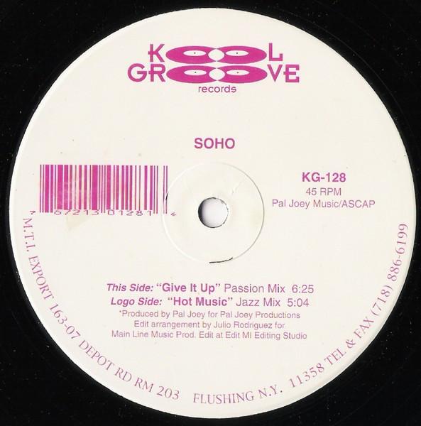 12inch Record SOHO - Hot Music / Give It Up KG128 Kool Groove Rec 1998 US Dance & Electronica Used