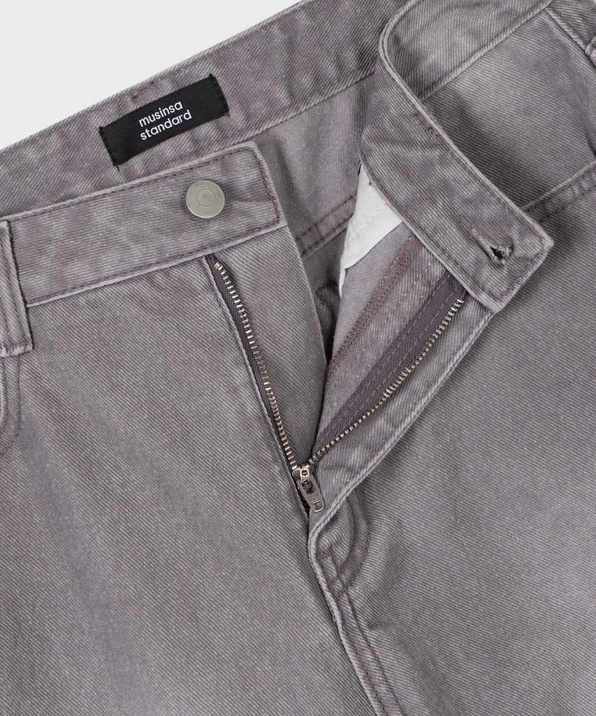 MUSINSA STANDARD WOMAN Pigment Wide Denim Pants [Purple Grey]