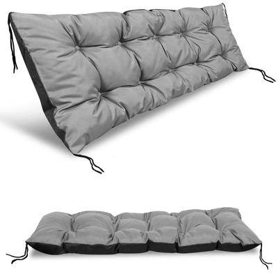 Coussin de jardin pour le dossier d'un banc ou d'un siège, imperméable, noué