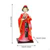 30cm Handmade Chinese Silk Makeup Figurine, Traditional Decoration for Home, Office Or