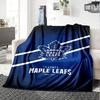 Toronto Maple Leafs Print Flannel Blanket High Quality Warm Comfortable Cover for All Seasons Perfect for Gifts Home Decor