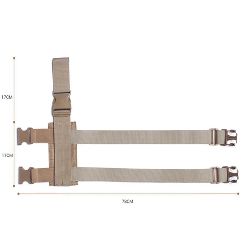 Universal Drop Leg Holster Thigh Platform Tactical MOLLE Holster for Glock Hunting Paintball Panel Izable Fit Molle Strap