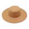 British Style Wide Brim Felt Hat Solid Color Women Jazz Hat Elegant Hepburn Style Bucket Hat  Bride