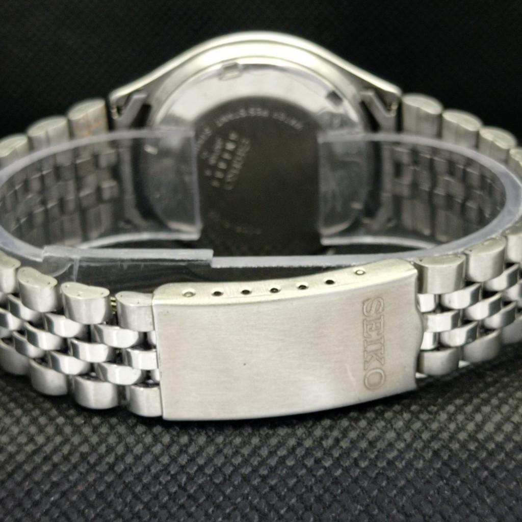 USED VINTAGE SEIKO 5 AUTOMATIC 6309A JAPAN MENS D/D BLACK WATCH 596-a312771-2 SKU596-a312771
