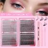640 Tufts Of Natural Thick D-Song False Eyelashes 10-16Mmdiy Segmented Multi-Hair Single Tuft Eyelashes