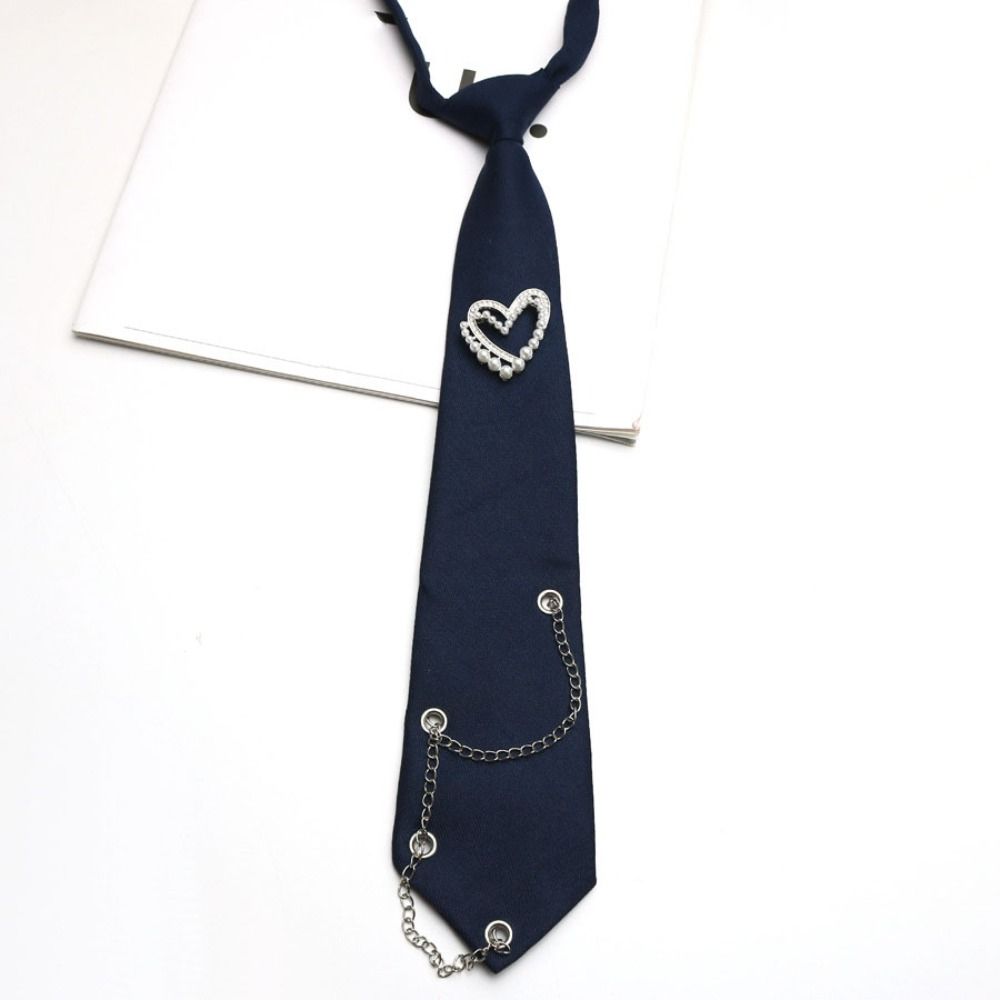 Koreanischer Stil Lange Krawatte Quasten Hemdkrawatte Elegante Liebesherz Krawatte Herren
