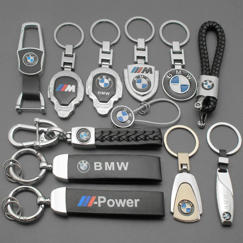 3D kovový/kožený klíčenka na auto Pro BMW X1 X3 X4 X5 E46 E90 F20 E60 E39 F10 M1 M2 M3 M5 M6 E87 M E36 Kroužky na klíče Příslušenství gzdf57
