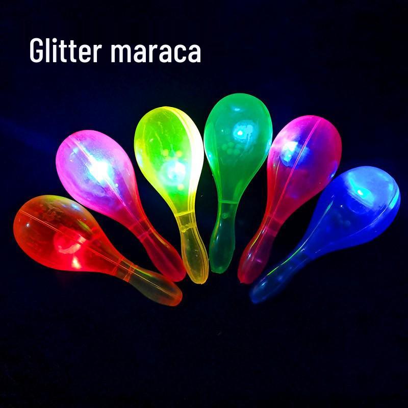 Light-Up Heart & Pentagram Glow Stick with Sound Shaker for Creative Activities