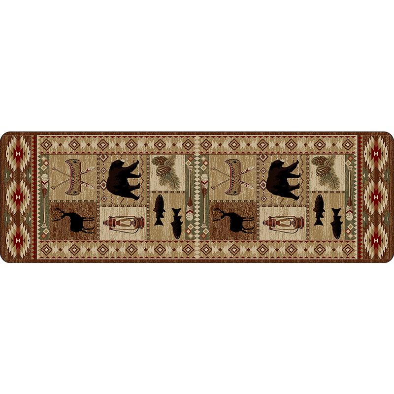 Retro Crystal Velvet Luxury Floor Mat – Dirt-Resistant, Easy-Clean, Large Area Entry or Bedroom Rug